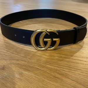 Gucci Black Belt EUC